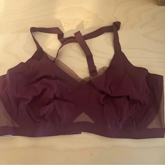 | HONEYLOVE | Burgundy Cross Back Bra - Picture 1 of 4
